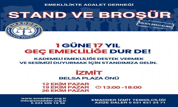 12 Ekim Kocaeli Stant Etkinliği 