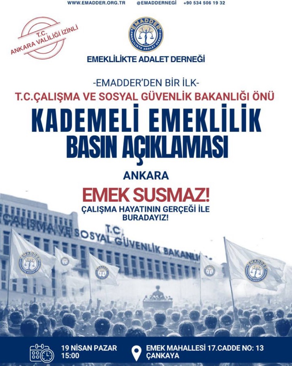 T.C. ÇALIŞMA VE SOSYAL GÜVENLİK BAKANLIĞI - BASIN AÇIKLAMASI