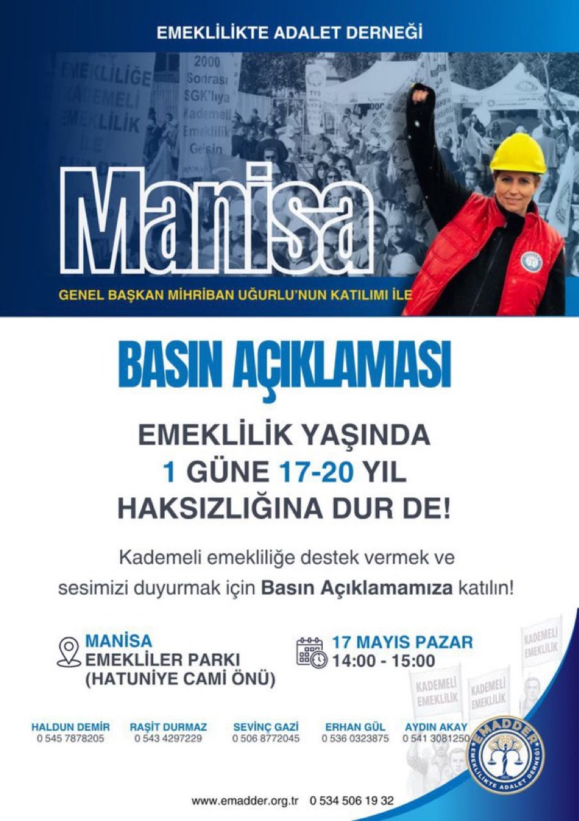 MANİSA BASIN AÇIKLAMASI