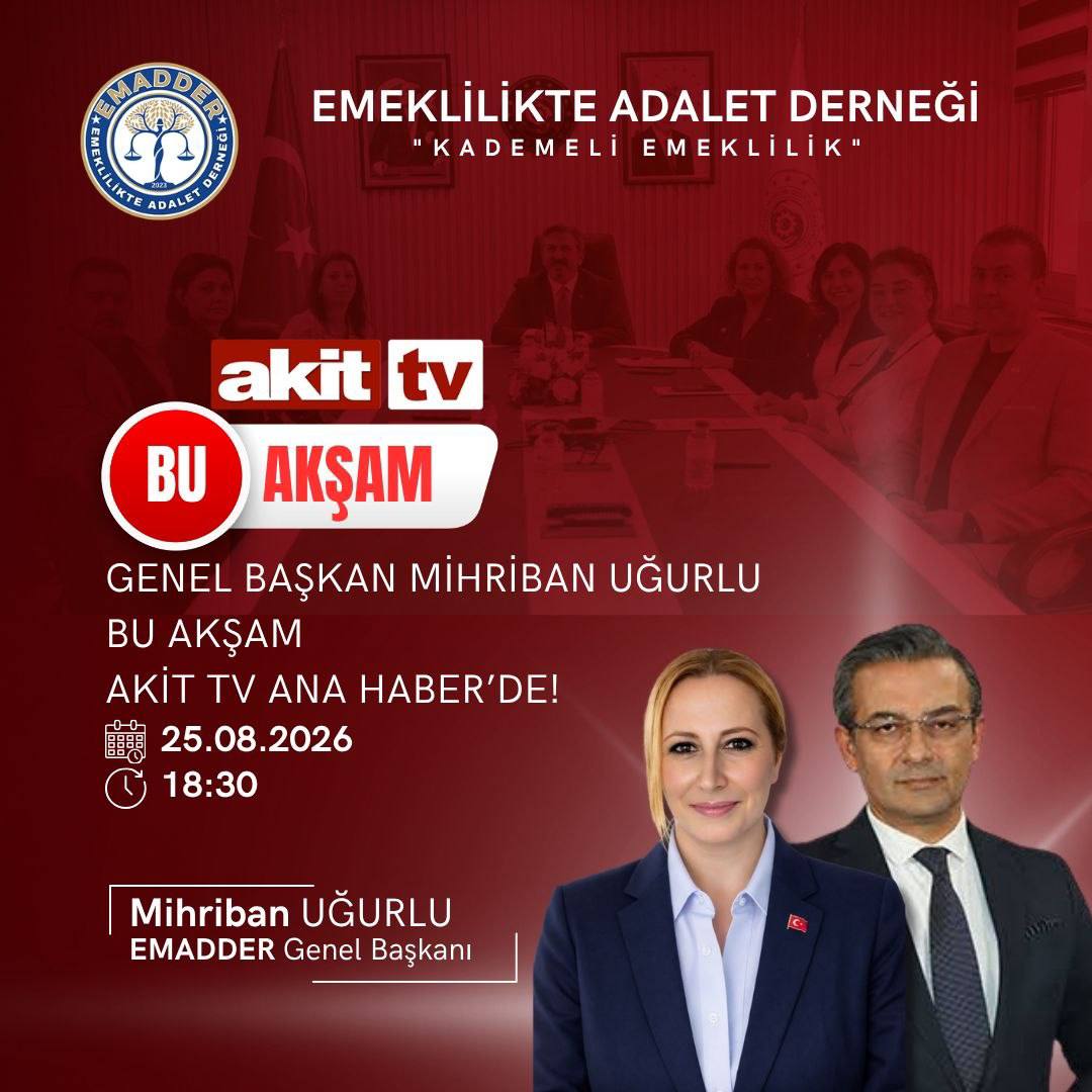 GENEL BAŞKANIMIZ SAYIN MİHRİBAN UĞURLU AKİT TV’DE!