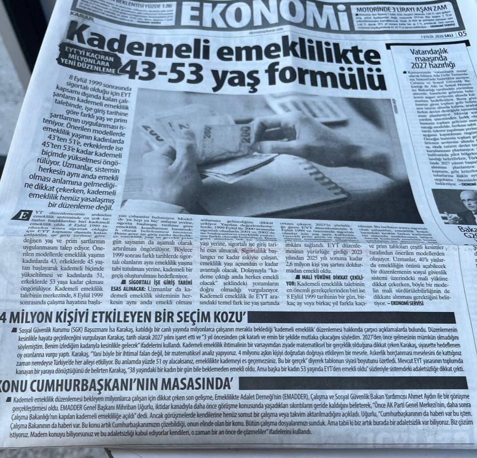 GENEL BAŞKANIMIZ SN. MİHRİBAN UĞURLU KARAR GAZETESİ RÖPORTAJI