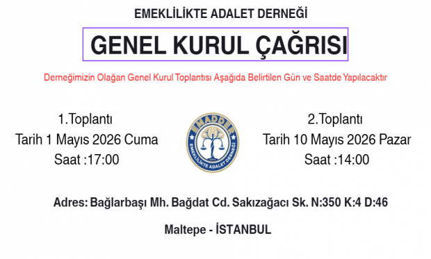 GENEL KURUL ÇAĞRISI